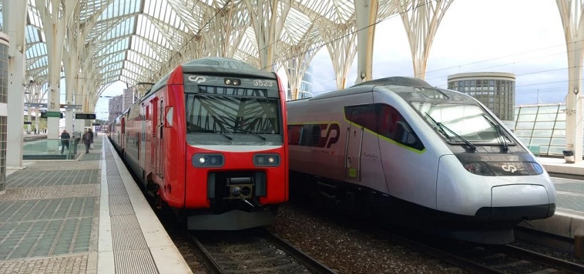 راه آهن قطار پرتغال